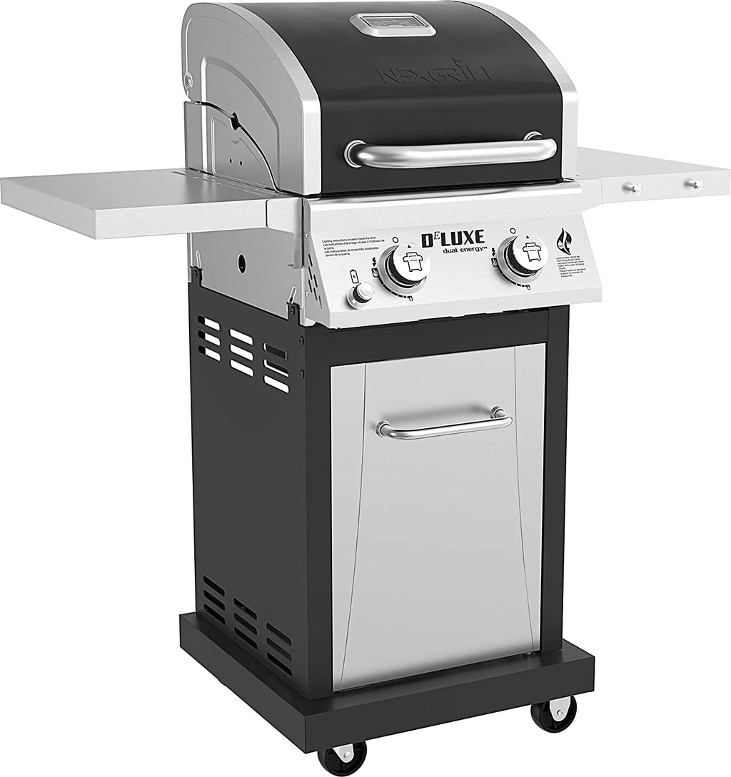 2-Burner Propane Gas Grill with 2 Foldable Shelves M8238