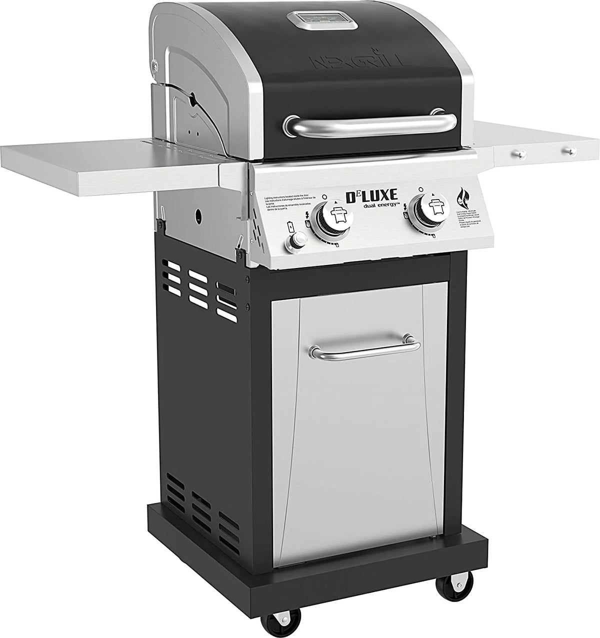 2-Burner Propane Gas Grill with 2 Foldable Shelves M8238