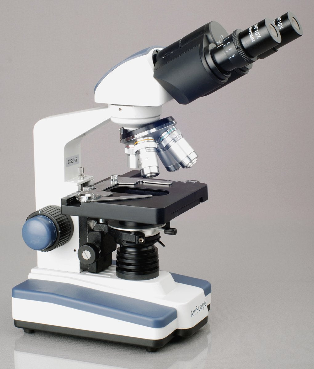 40X-2500X LED Digital Binocular Compound Microscope with 3D Stage and USB Camera V6083