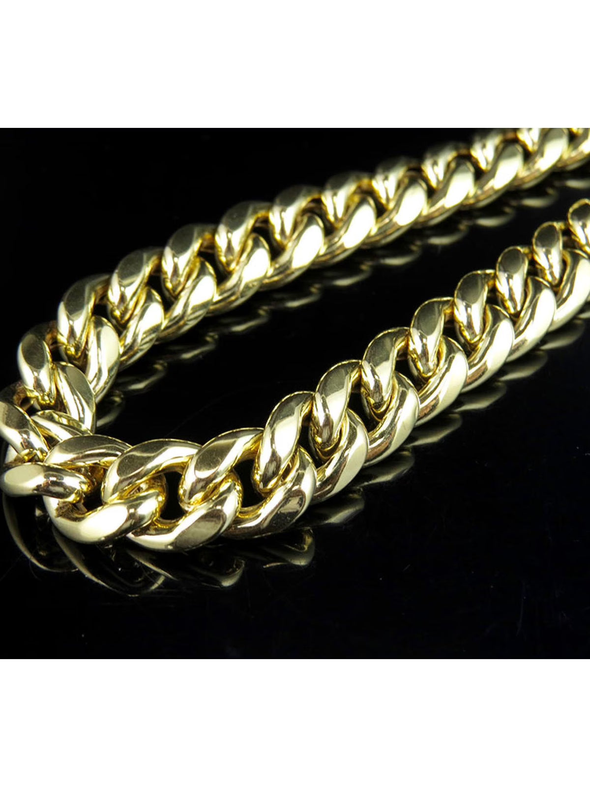 10K Yellow Gold Miami Cuban Link Chain with Box Clasp K69004