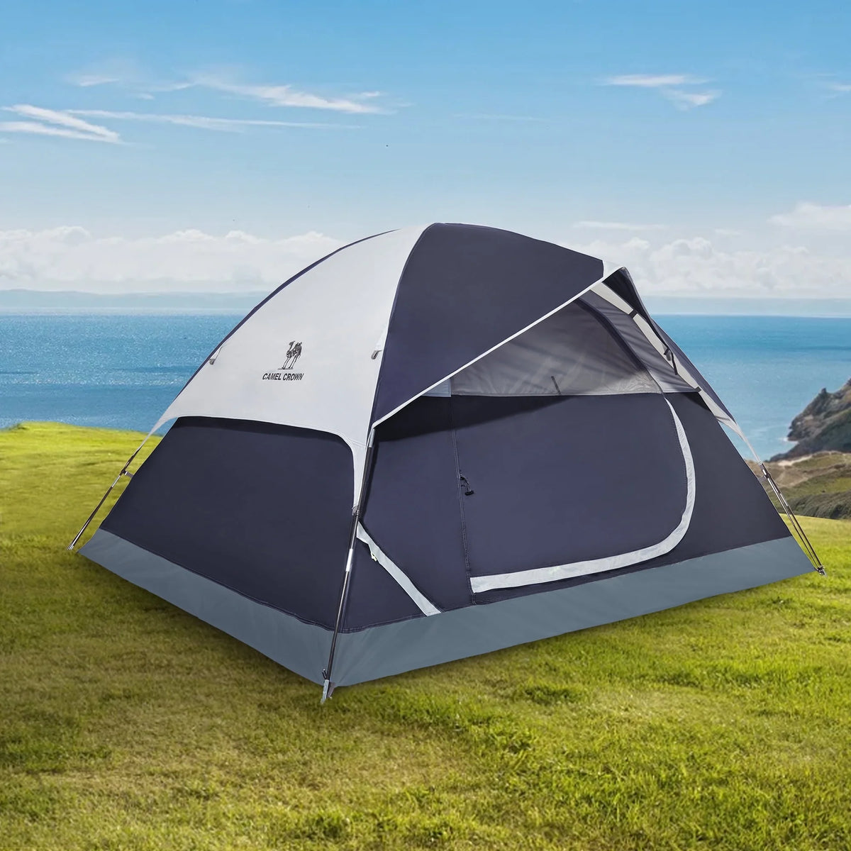 3-4 Person Waterproof Lightweight Dome Camping Tent with Carry Bag L979