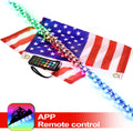 2 Pack Lighted Whips with Remote and App Control R137789