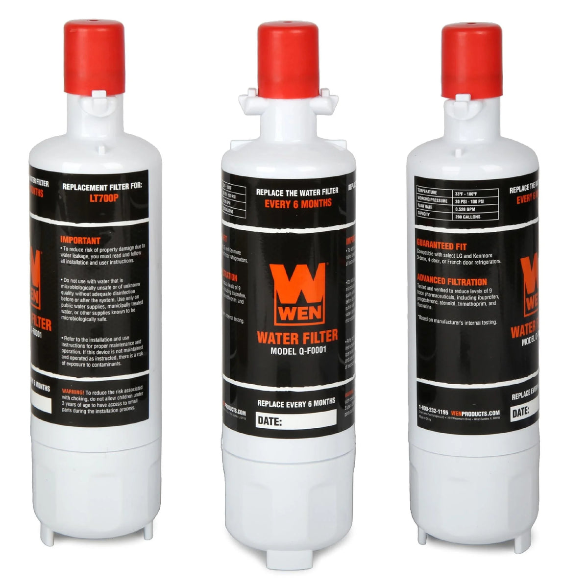 3 Pack Refrigerator Water Filter X459359
